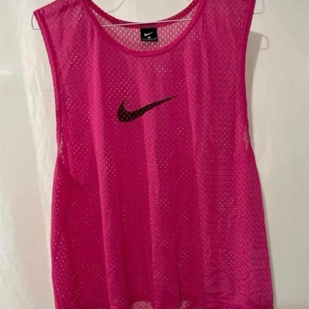 Nike Women's Pink & Neon Green Bundle Mesh Tops (2)